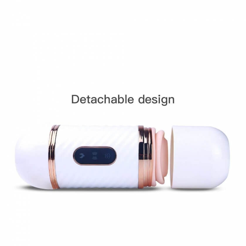Dương vật giả Cyclone Fire rung thụt điều khiển xa sưởi ấm sạc USB kích thích mạnh