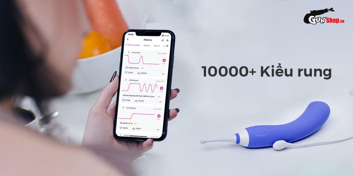 Máy massage Lovense Hyphy 2 đầu kích thích điểm G dễ dùng