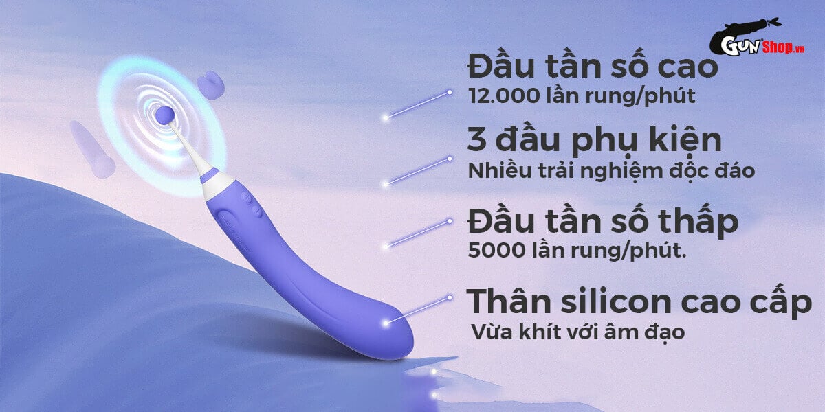 Máy massage Lovense Hyphy 2 đầu kích thích điểm G dễ dùng