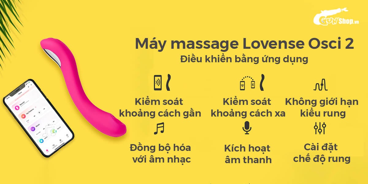 Lovense Osci 2 máy massage điểm G thông minh điều khiển Bluetooth