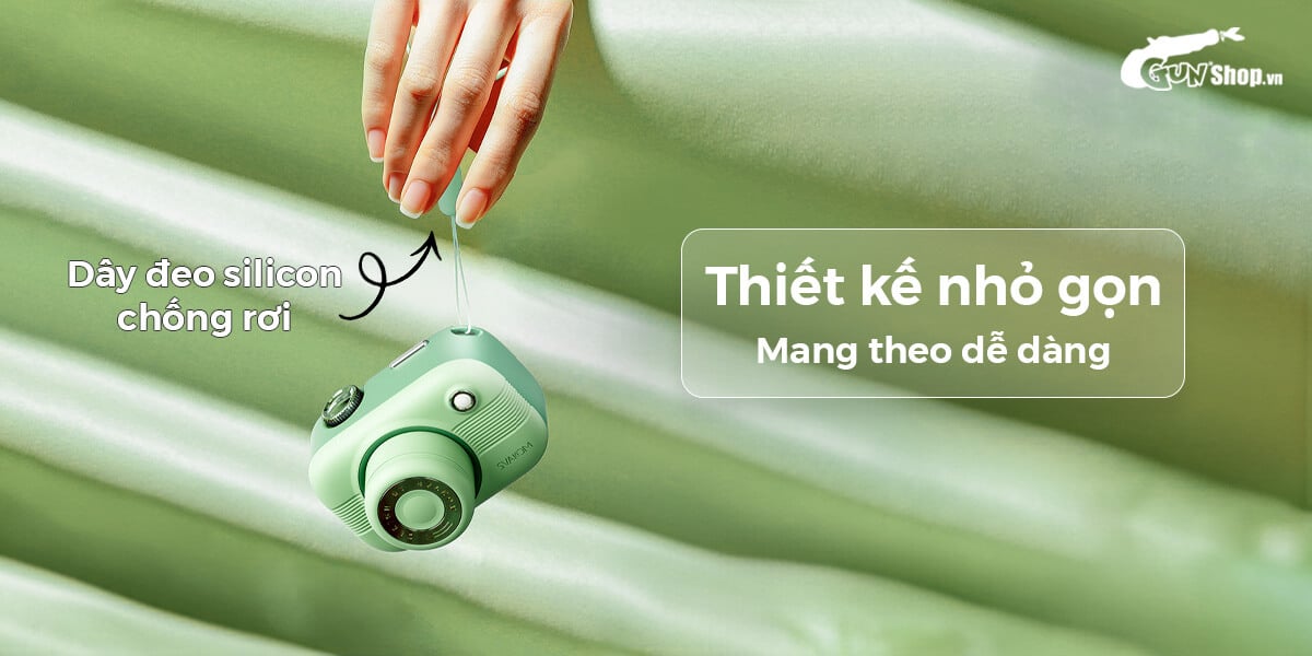 Máy Bú Hút Svakom Alberta Hình Máy Ảnh Kèm 3 Đầu Phụ Kích Thích