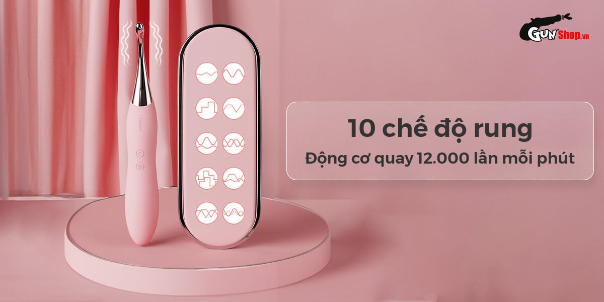 Máy Massage Svakom Beatrice 2 Đầu Rung Kích Thích Điểm G Cực Mạnh