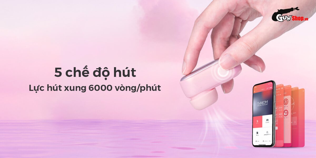 Máy massage Svakom Mimiki điều khiển app, bú hút mạnh mẽ, tai nghe tiện lợi Máy massage Svakom Mimiki điều khiển app, bú hút mạnh mẽ, tai nghe tiện lợi