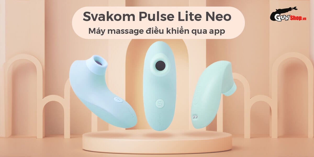 Máy massage điểm G Svakom Pulse Lite Neo bú hút pin sạc bluetooth