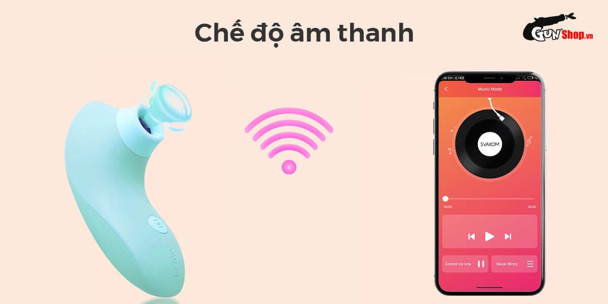 Máy massage điểm G Svakom Pulse Lite Neo bú hút pin sạc bluetooth