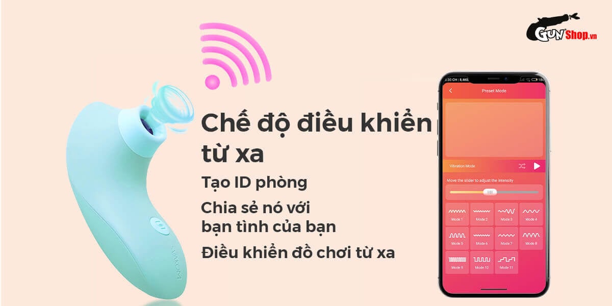 Máy massage điểm G Svakom Pulse Lite Neo bú hút pin sạc bluetooth