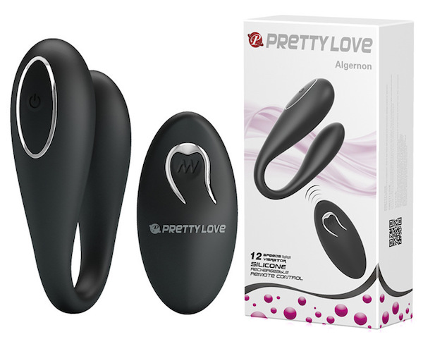 Trứng rung đôi Prettylove Algernon massage điểm G cao cấp không dây