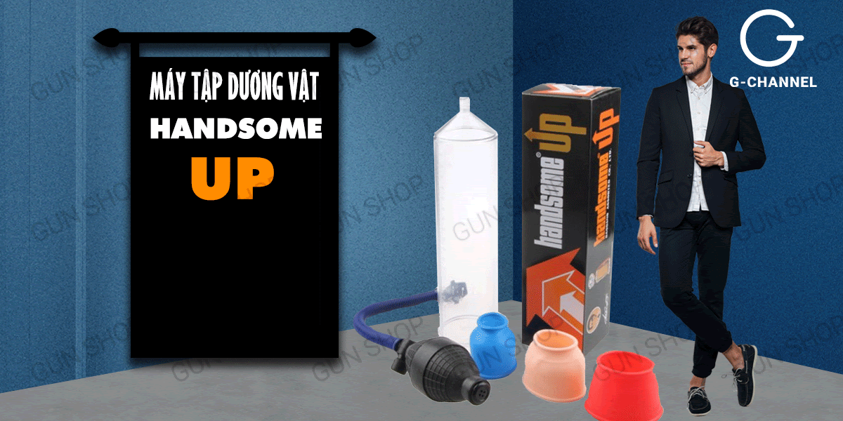 Máy tập dương vật Handsome Up tăng kích thước hiệu quả an toàn Máy tập dương vật Handsome Up tăng kích thước hiệu quả an toàn