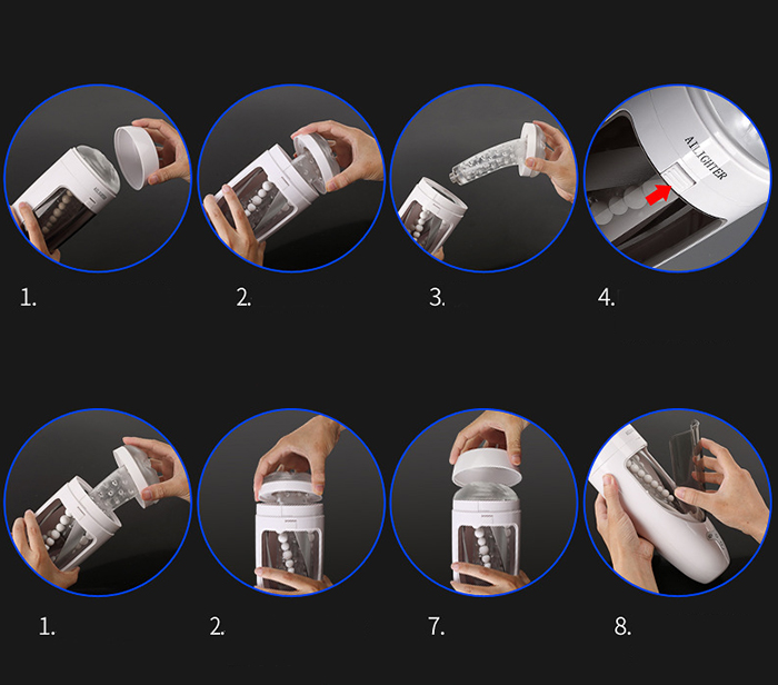 Máy thủ dâm Ailighter Juicer 3D co bóp xoay rên siêu thật