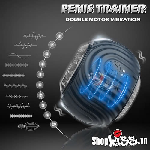 Máy thủ dâm 2 đầu rung đa tần FunnyMee Pokemon giả bóng, kích thích đỉnh cao