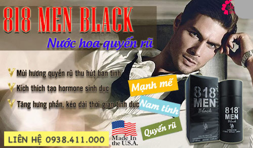 Nước hoa 818 Men USA nữ kích thích ham muốn mạnh tăng khoái cảm Nước hoa 818 Men USA nữ kích thích ham muốn mạnh tăng khoái cảm