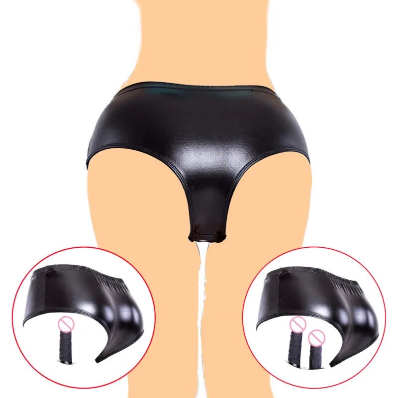 Dương vật giả cao cấp gắn quần lót da PU,sensation mạnh