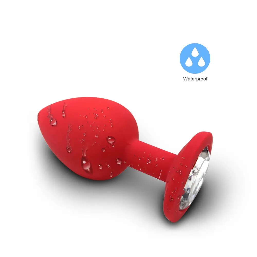 Phích cắm hậu môn silicone mềm mịn 3 size thoải mái kích thích