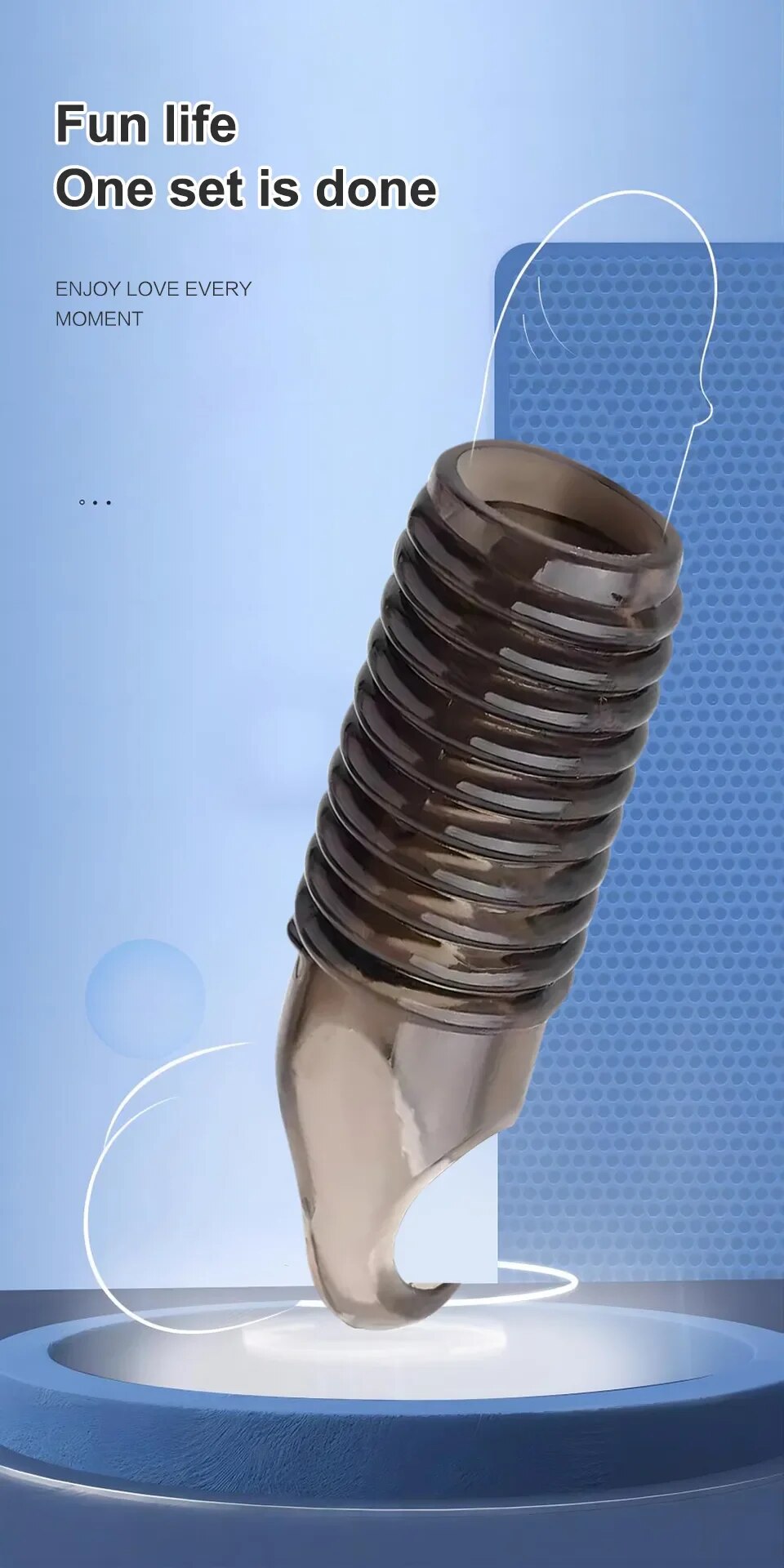 Bao Cao Su Đôn Dên Có Quai Đeo Bìu Tăng Kích Thước Kéo Dài Thời Gian