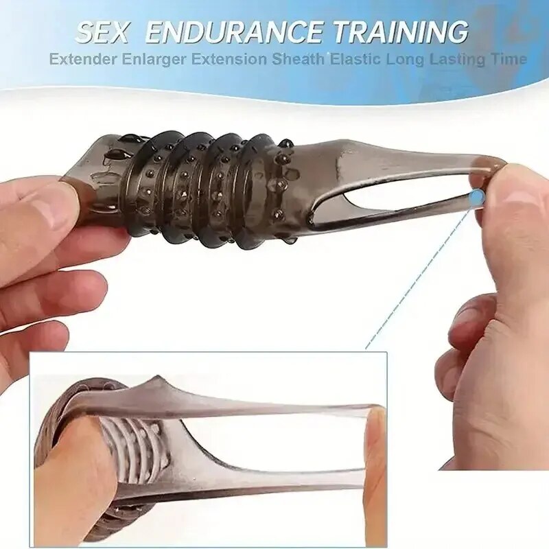 Bao Cao Su Đôn Dên Có Quai Đeo Bìu Tăng Kích Thước Kéo Dài Thời Gian