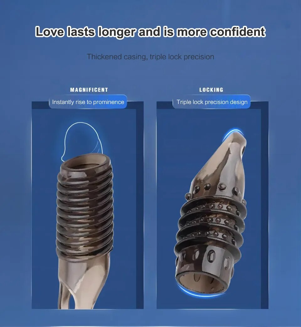 Bao Cao Su Đôn Dên Có Quai Đeo Bìu Tăng Kích Thước Kéo Dài Thời Gian