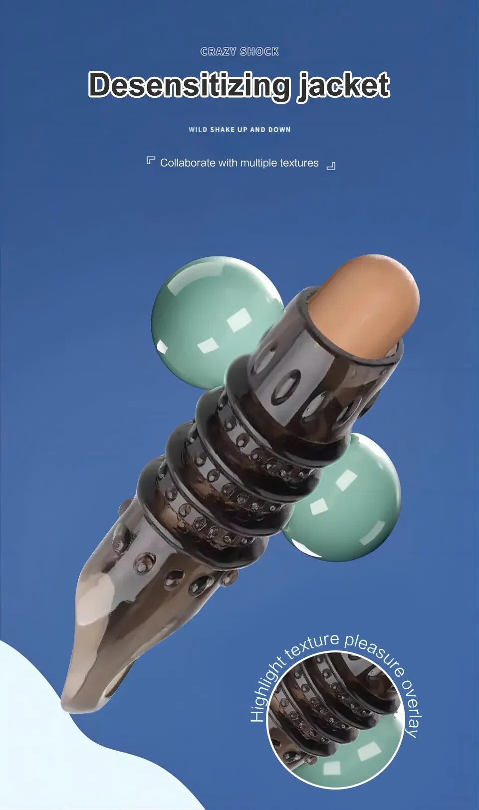 Bao Cao Su Đôn Dên Có Quai Đeo Bìu Tăng Kích Thước Kéo Dài Thời Gian