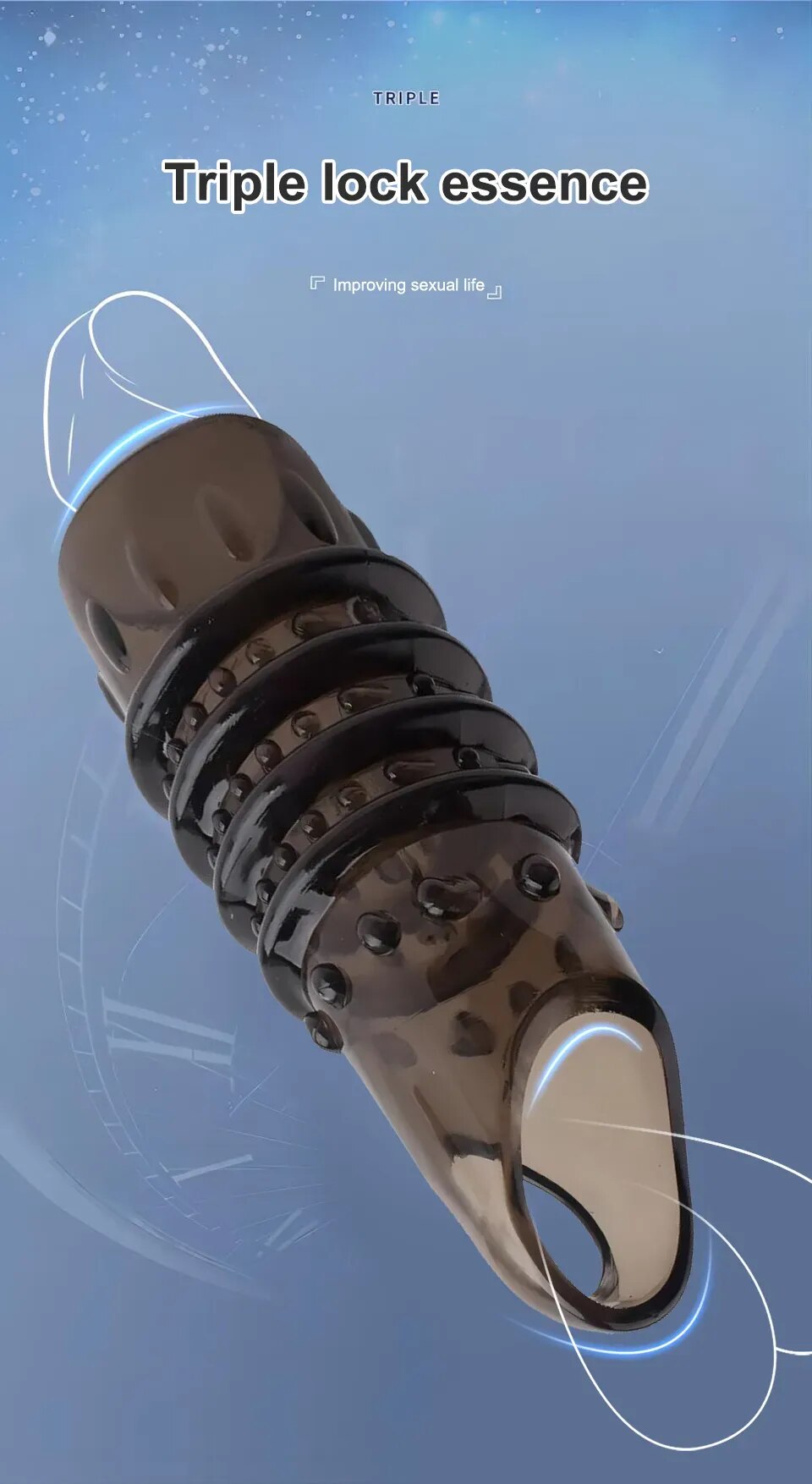 Bao Cao Su Đôn Dên Có Quai Đeo Bìu Tăng Kích Thước Kéo Dài Thời Gian