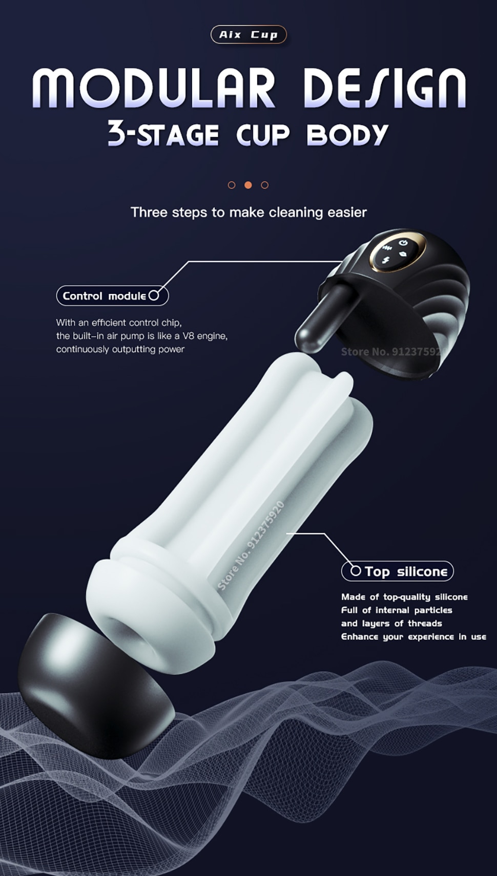 Âm đạo giả Fanle Aix rung mạnh co bóp bú hút kích thích