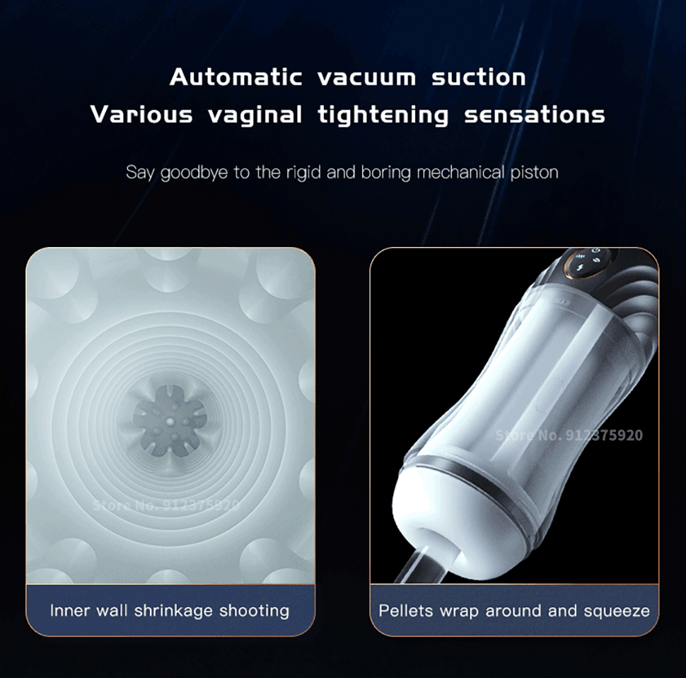 Âm đạo giả Fanle Aix rung mạnh co bóp bú hút kích thích