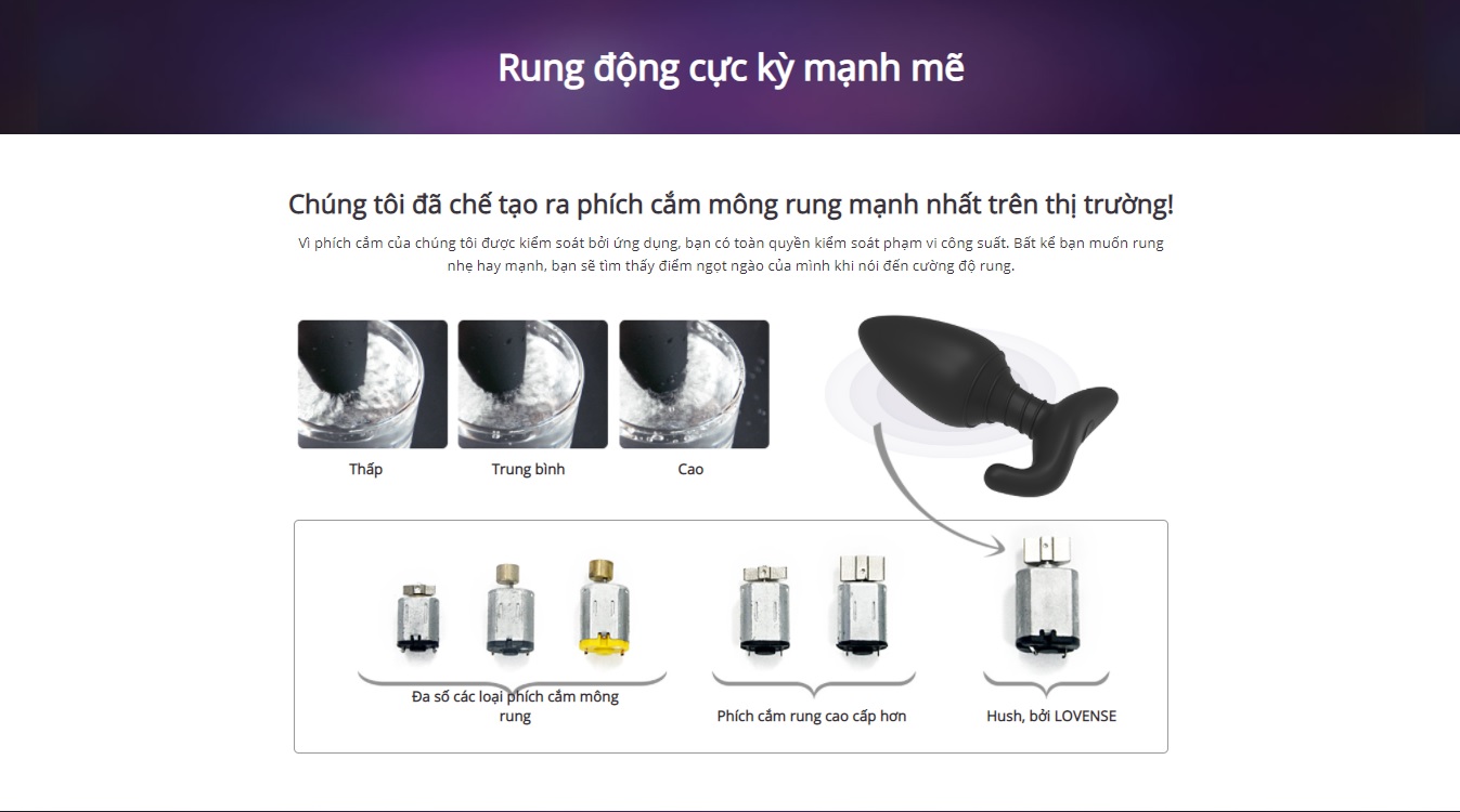Phích Cắm Hậu Môn Rung Mạnh Nhất - Điều Khiển App Lovense