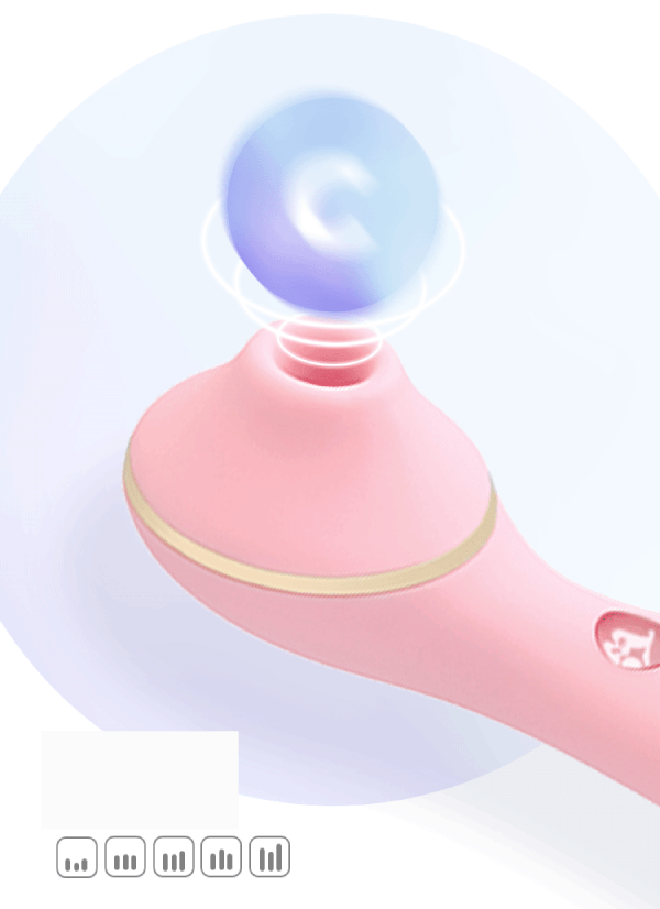 Máy Rung Hút Vùng Kín 2 Đầu KISTOY POLLY PLUS Cực Phê