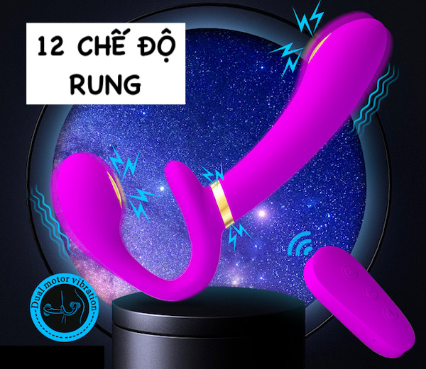 Dương vật giả 2 đầu rung sốc điện sạc pin Pretty Love êm ái Dương vật giả 2 đầu rung sốc điện sạc pin Pretty Love êm ái