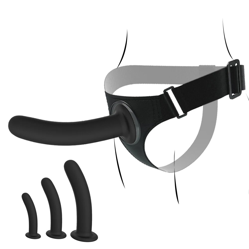 Dương vật giả silicon siêu mềm co giãn dây đeo, sextoy đồng tính nữ, kích thích mạnh