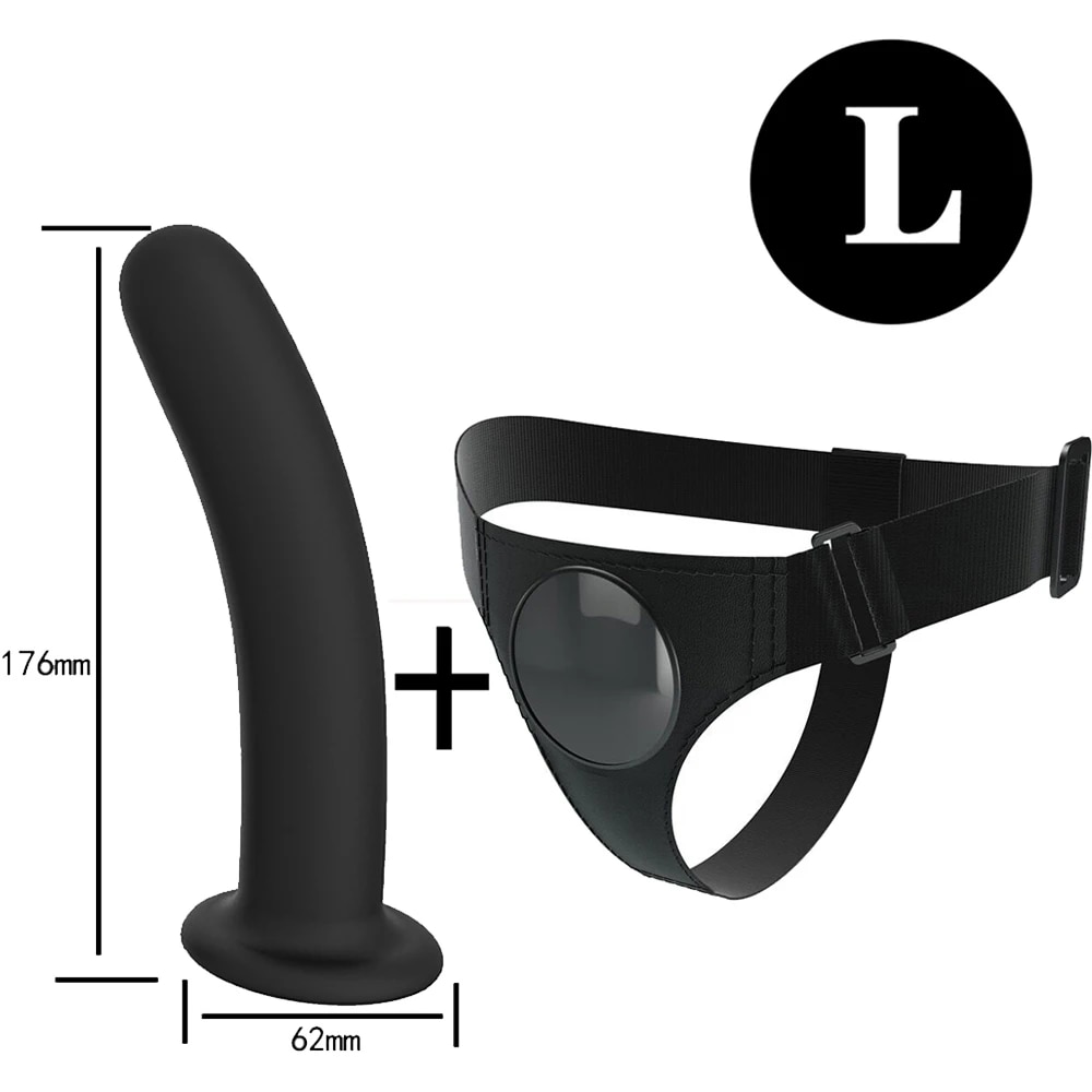 Dương vật giả silicon siêu mềm co giãn dây đeo, sextoy đồng tính nữ, kích thích mạnh