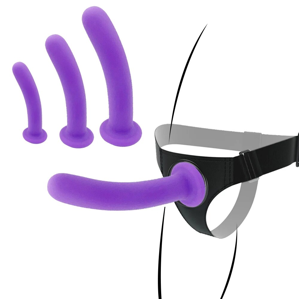 Dương vật giả silicon siêu mềm co giãn dây đeo, sextoy đồng tính nữ, kích thích mạnh
