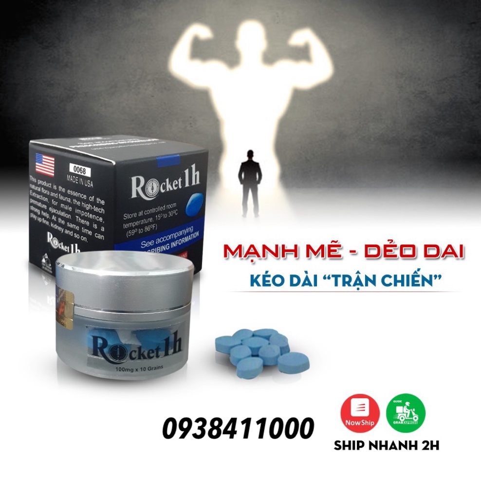 Rocket 1h Mỹ chính hãng tăng cường sinh lý Nam giới bền lâu