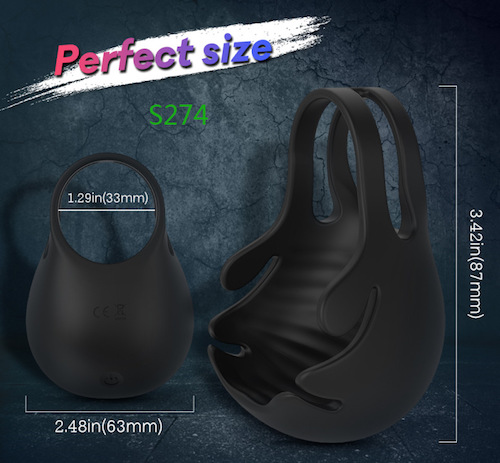 Vòng đeo dương vật S-Hande Nest-RCT rung điều khiển từ xa silicon y tế an toàn