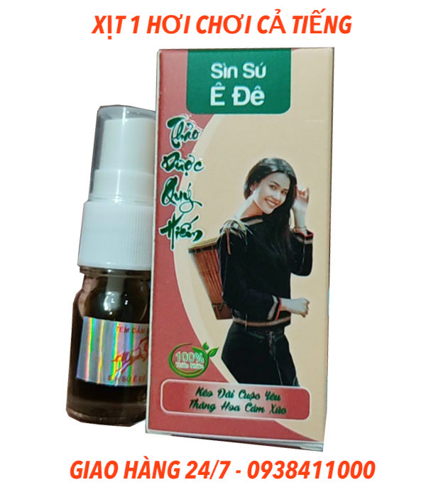 Sìn sú Ê Đê chai lớn xịt chống xuất tinh sớm thảo dược tự nhiên