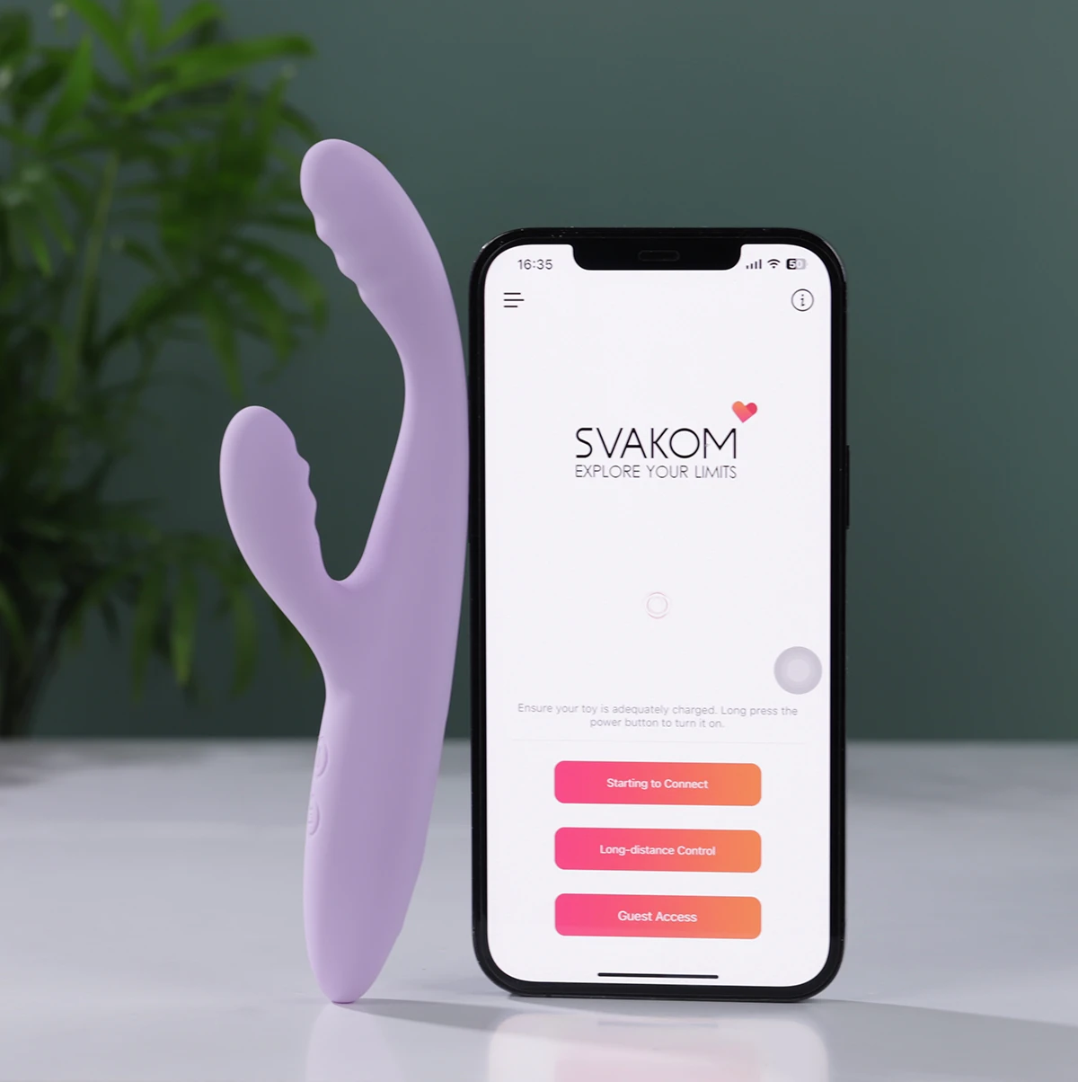Dương vật giả Svakom Cici Plus 2 rung mạnh 5 chế độ điều khiển App