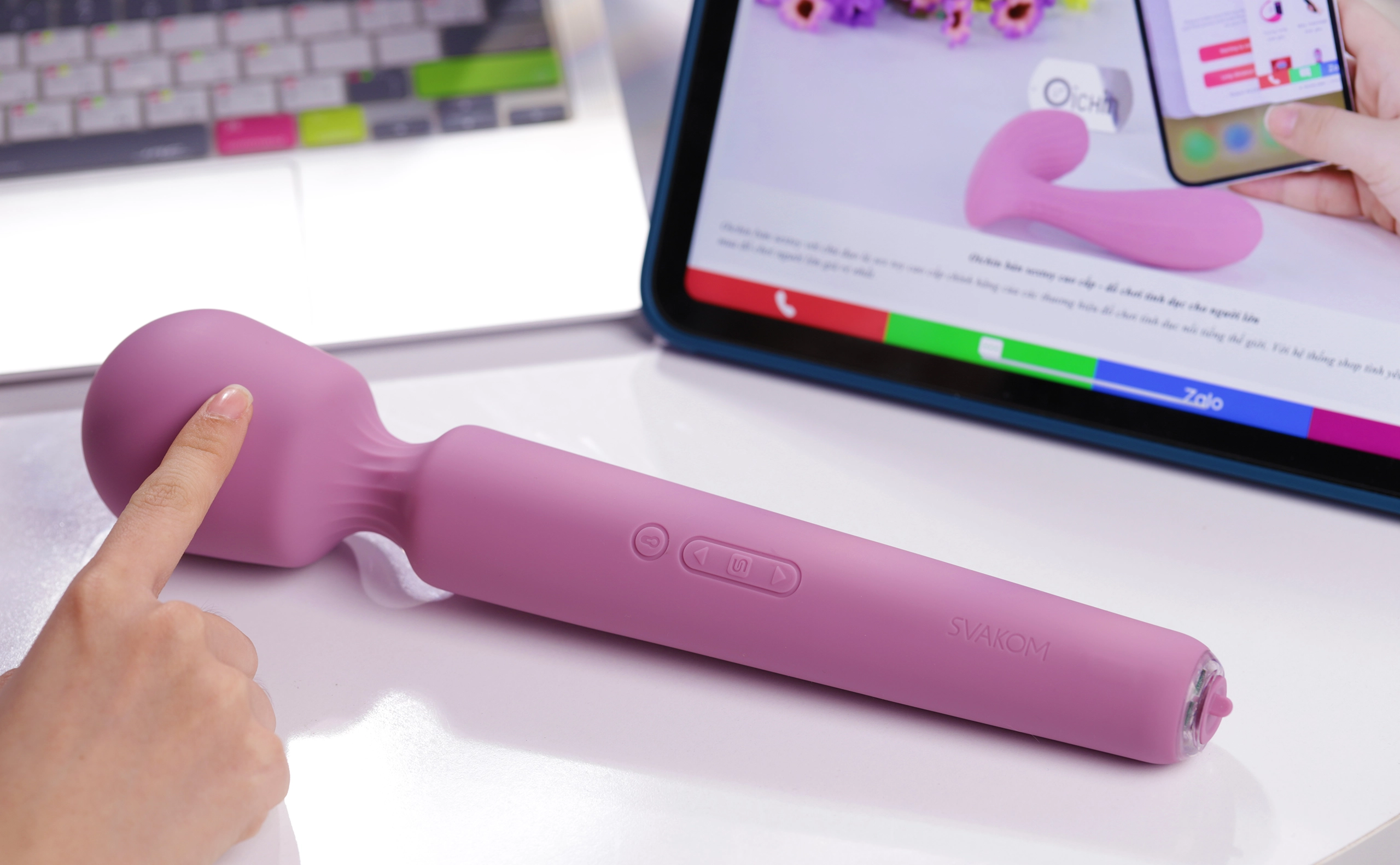 Chày rung tai thỏ Svakom Emma Neo cao cấp tiện lợi điều khiển app