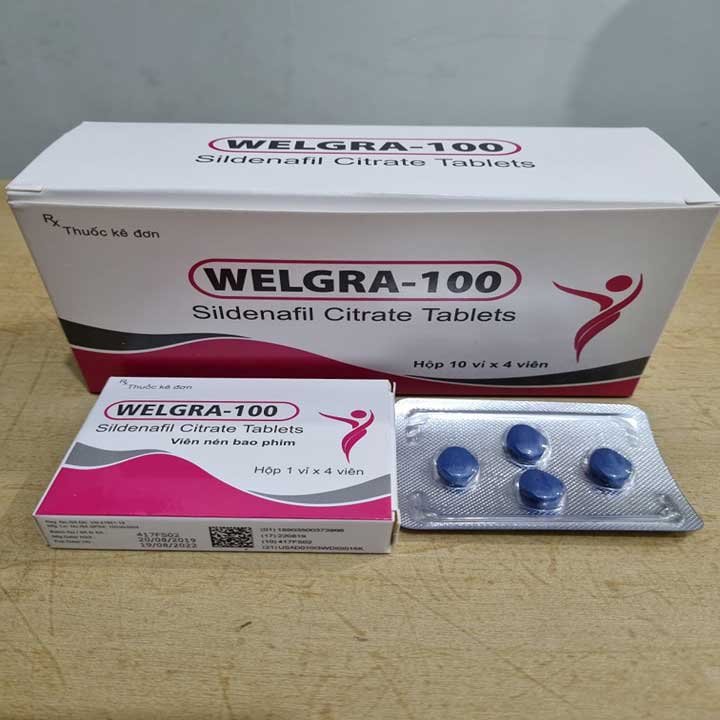 Welgra 100mg Ấn Độ tăng cường sinh lý nam giới mạnh mẽ hiệu quả