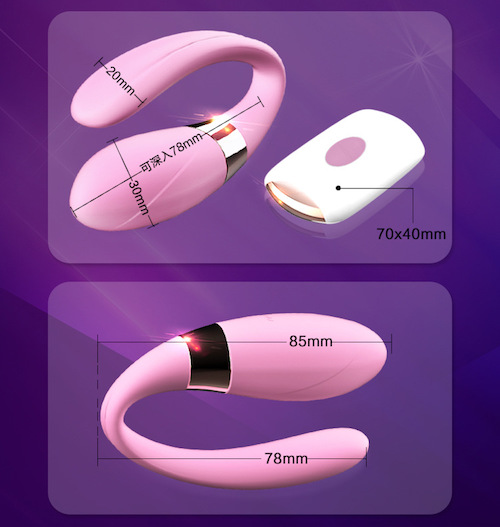 Trứng rung Dibe Alice 2 đầu điều khiển không dây cao cấp Trứng rung Dibe Alice 2 đầu điều khiển không dây cao cấp