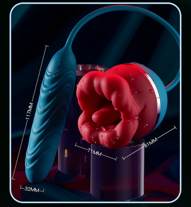 Trứng rung hoa hồng 2 đầu thụt liếm mạnh mẽ kích thích mê Trứng rung hoa hồng 2 đầu thụt liếm mạnh mẽ kích thích mê