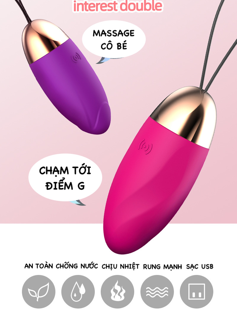 Trứng rung LILO Laime Egg mạnh mẽ sạc USB giá tốt siêu hot