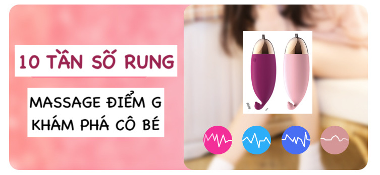 Trứng rung 10 chế độ sạc nhanh kích thích cực đỉnh Lilo