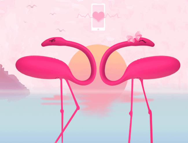 Trứng rung thiên nga Flamingo điều khiển điện thoại cao cấp kích thích Trứng rung thiên nga Flamingo điều khiển điện thoại cao cấp kích thích