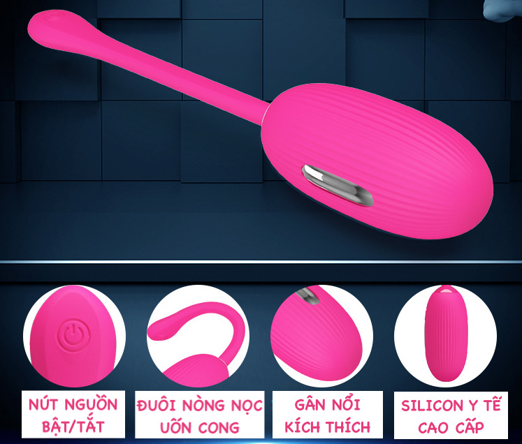 Trứng rung sốc điện Pretty Love Doreen app bluetooth cao cấp giá tốt Trứng rung sốc điện Pretty Love Doreen app bluetooth cao cấp giá tốt