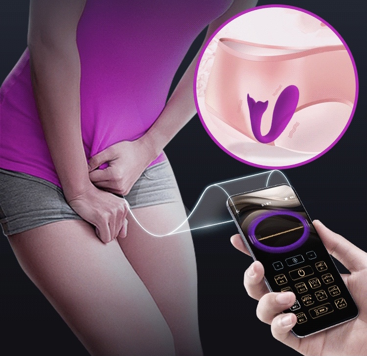 Trứng Rung Cá Heo Pretty Love JayLeen App Điện Thoại Kích Thích