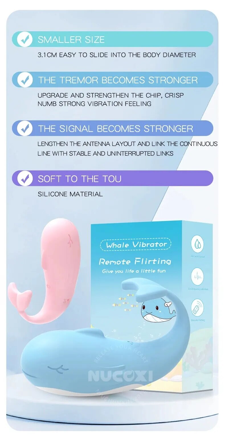 Máy rung mini cá heo điều khiển từ xa kích thích tuyệt đỉnh