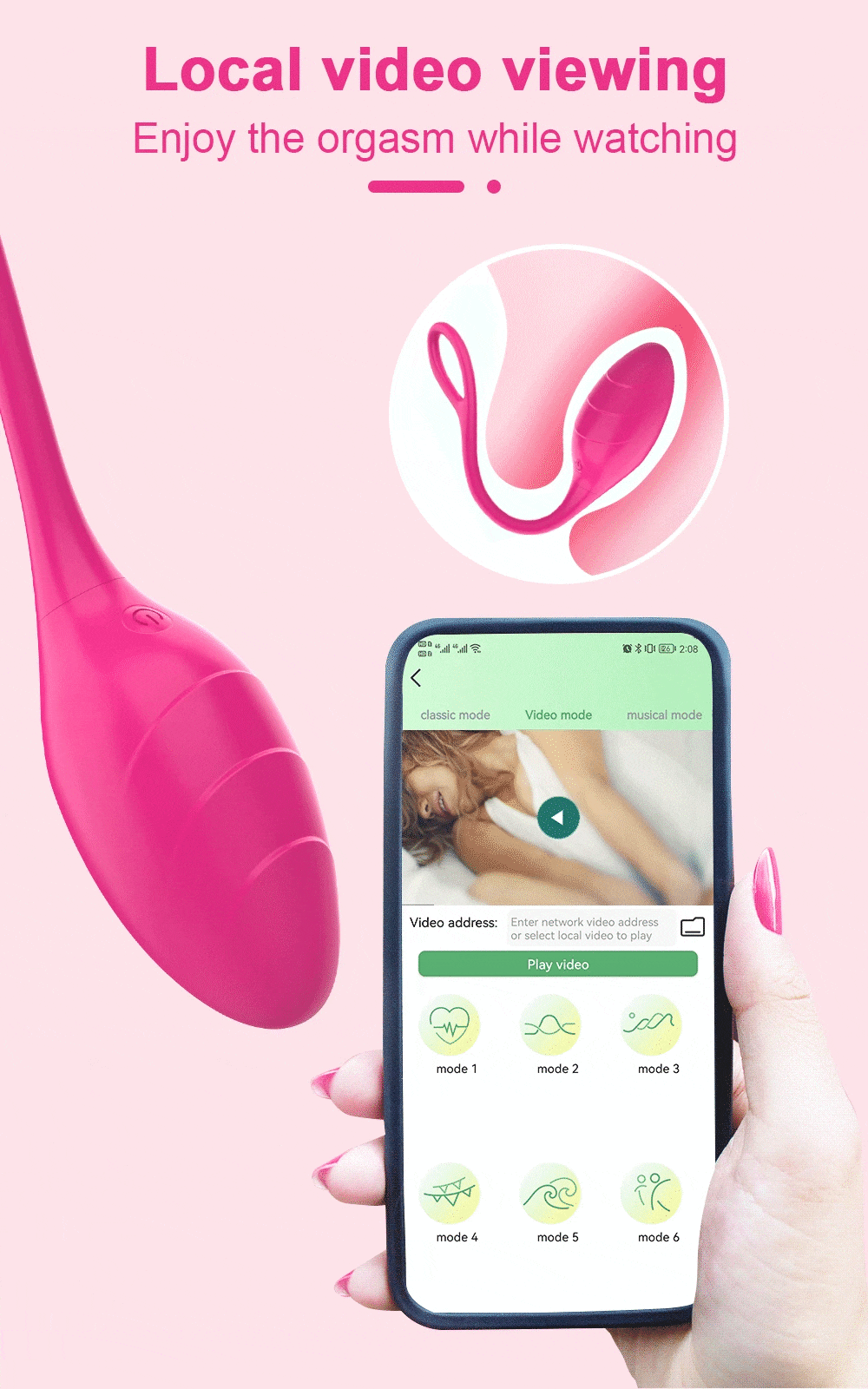 Trứng Rung Little Swan Điều Khiển App Ứng Dụng Từ Xa Kích Thích
