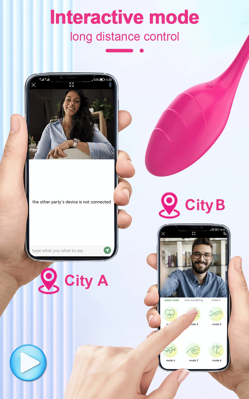 Trứng Rung Little Swan Điều Khiển App Ứng Dụng Từ Xa Kích Thích