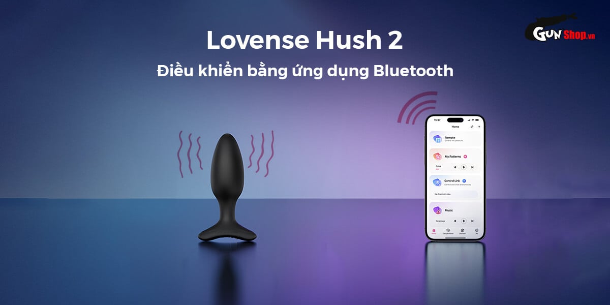 Trứng Rung Hậu Môn Lovense Hush 2 Điều Khiển App Bluetooth Gay