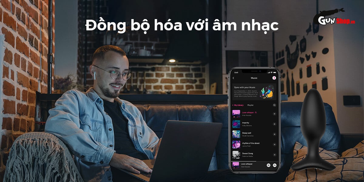 Trứng Rung Hậu Môn Lovense Hush 2 Điều Khiển App Bluetooth Gay