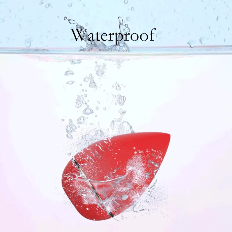 Máy rung bú hút đa chức năng mút trang điểm hình giọt nước