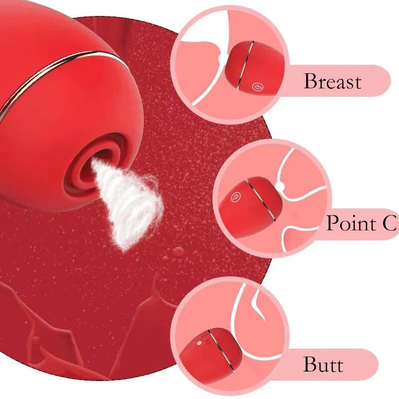 Máy rung bú hút đa chức năng mút trang điểm hình giọt nước